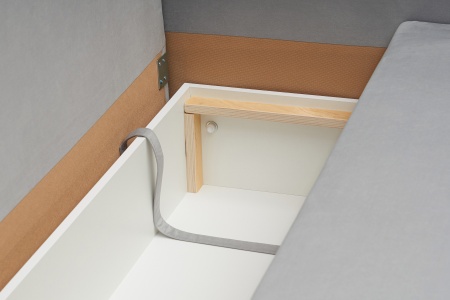 Диван еврокнижка Лира 3-х местный серый