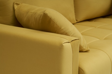 Диван тик-так Монарх горчичный