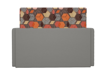 Диван выкатной Виктория-5 с узором коричневый