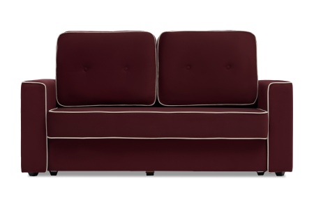 Диван еврокнижка Берген бордовый