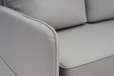 Диван еврокнижка Энерджи 3-х местный серый