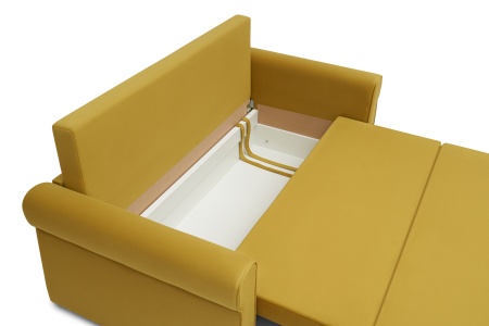 Диван еврокнижка Лира горчичный