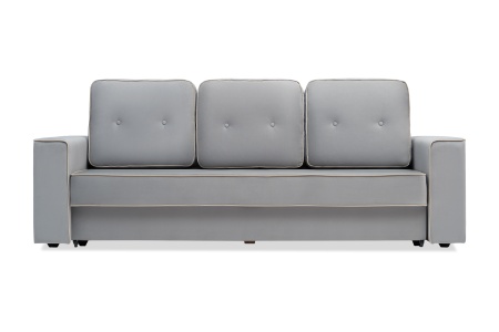 Диван еврокнижка Берген 3-х местный серый