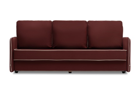 Диван еврокнижка Энерджи 3-х местный бордовый