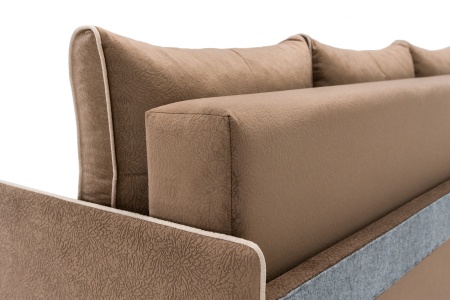 Диван еврокнижка Лозанна коричневый