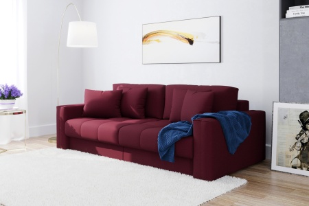 Диван тик-так Монарх бордовый