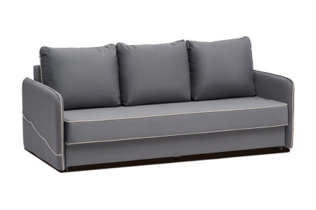 Диван еврокнижка Энерджи 3-х местный темно-серый