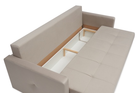 Диван еврокнижка Вита 3-х местный бежевый