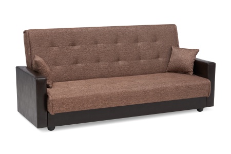 Диван книжка Лондон рогожка коричневая