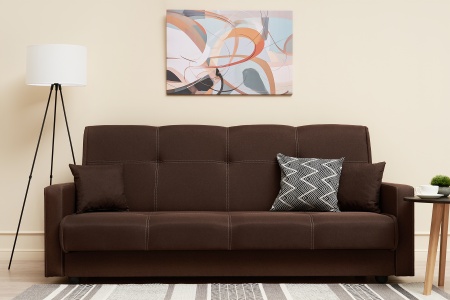 Диван книжка Прайм коричневый