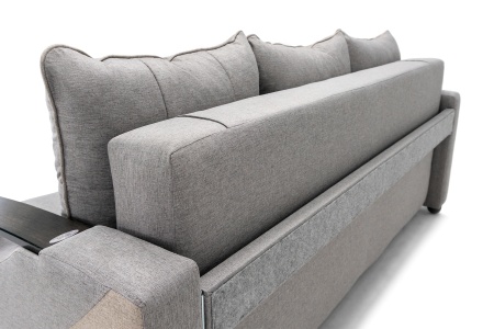 Диван еврокнижка Венеция серый