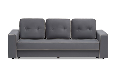 Диван еврокнижка Берген 3-х местный темно-серый