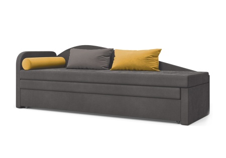 Диван еврософа Верди левый серый