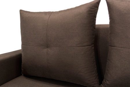 Диван Бруно рогожка коричневая