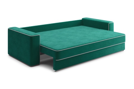 Диван еврокнижка Берген 3-х местный изумрудный