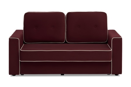 Диван еврокнижка Берген бордовый