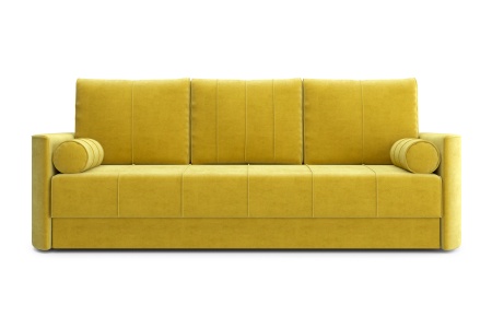 Диван еврокнижка Колибри 3-х местный горчичный