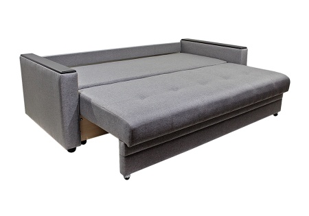 Диван еврокнижка Денвер рогожка серая