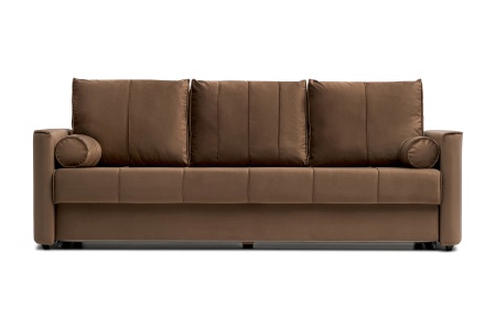 Диван еврокнижка Колибри 3-х местный коричневый