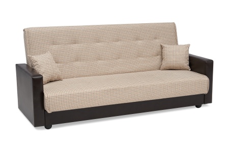 Диван книжка Лондон рогожка микс бежевая