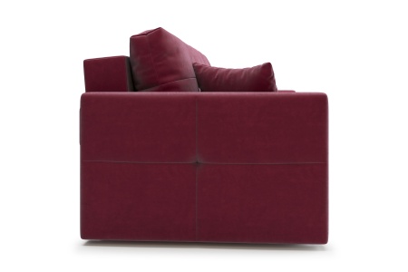Диван еврокнижка Вита 3-х местный бордовый