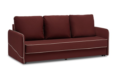 Диван еврокнижка Энерджи 3-х местный бордовый