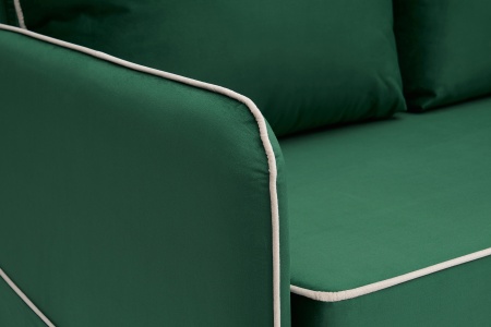 Диван еврокнижка Энерджи 3-х местный изумрудный