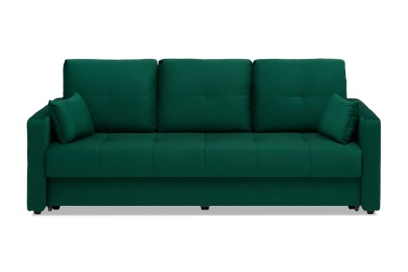 Диван еврокнижка Вита 3-х местный изумрудный