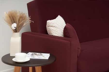 Диван книжка Фиеста Лайт бордовый