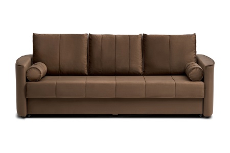 Диван еврокнижка Колибри 3-х местный коричневый