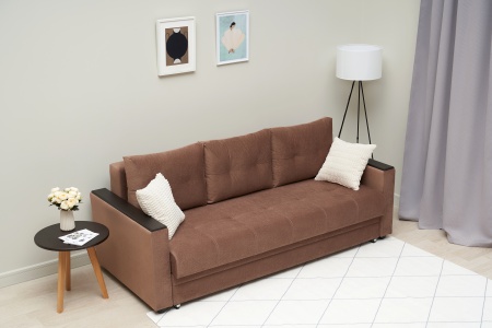 Диван еврокнижка Денвер светло-коричневый