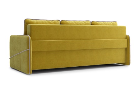 Диван еврокнижка Энерджи 3-х местный горчичный
