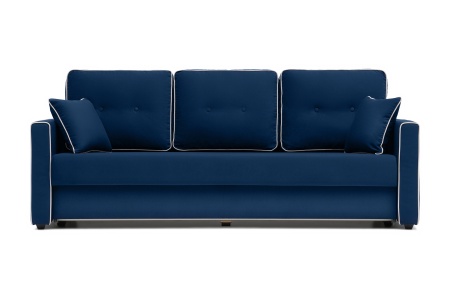 Диван еврокнижка Леон 3-х местный темно-синий