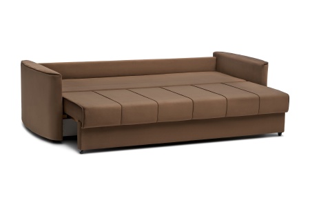 Диван еврокнижка Колибри 3-х местный коричневый