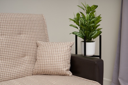 Диван книжка Лондон рогожка микс бежевая