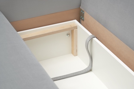 Диван еврокнижка Берген 3-х местный серый