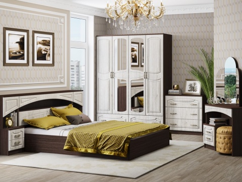 Спальный Гарнитур Кармен МДФ/Разные Цвета