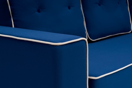 Диван еврокнижка Берген 3-х местный темно-синий