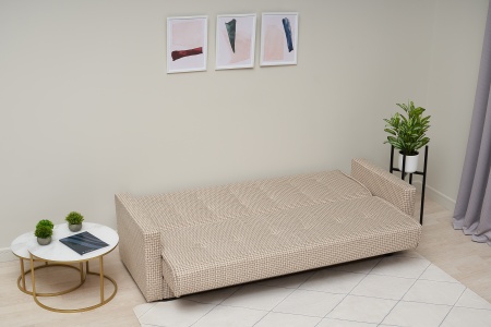 Диван книжка Лондон-2 рогожка микс бежевая