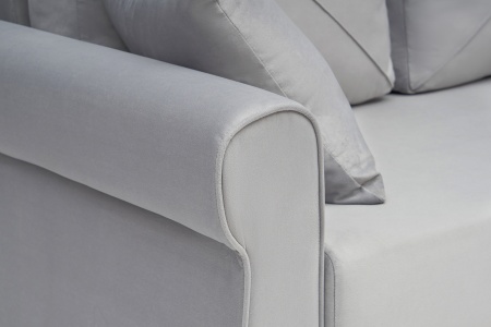 Диван еврокнижка Лира 3-х местный серый