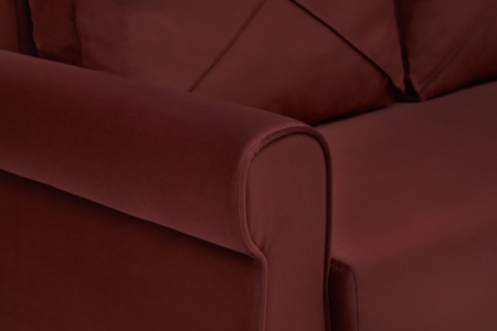 Диван еврокнижка Лира бордовый