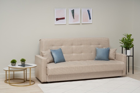 Диван книжка Лондон-2 рогожка микс бежевая