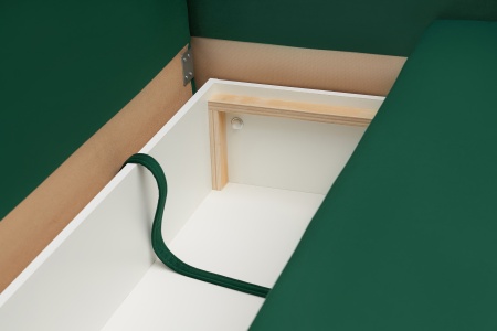 Диван еврокнижка Леон 3-х местный изумрудный