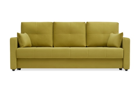 Диван еврокнижка Вита 3-х местный горчичный