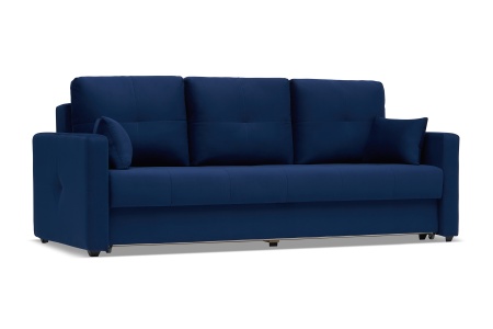 Диван еврокнижка Вита 3-х местный темно-синий