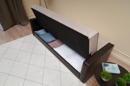 Диван книжка Лондон рогожка бежевая