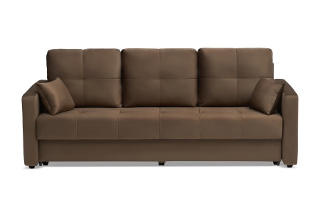 Диван еврокнижка Вита 3-х местный коричневый