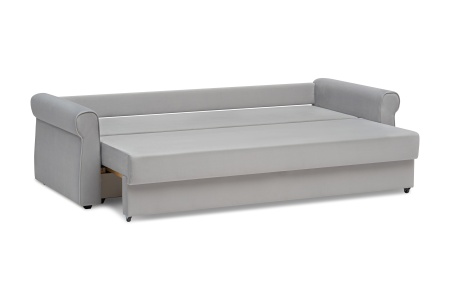 Диван еврокнижка Лира 3-х местный серый