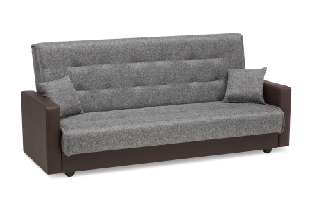 Диван книжка Лондон рогожка серая