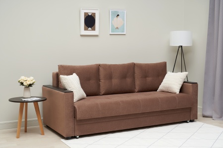 Диван еврокнижка Денвер светло-коричневый